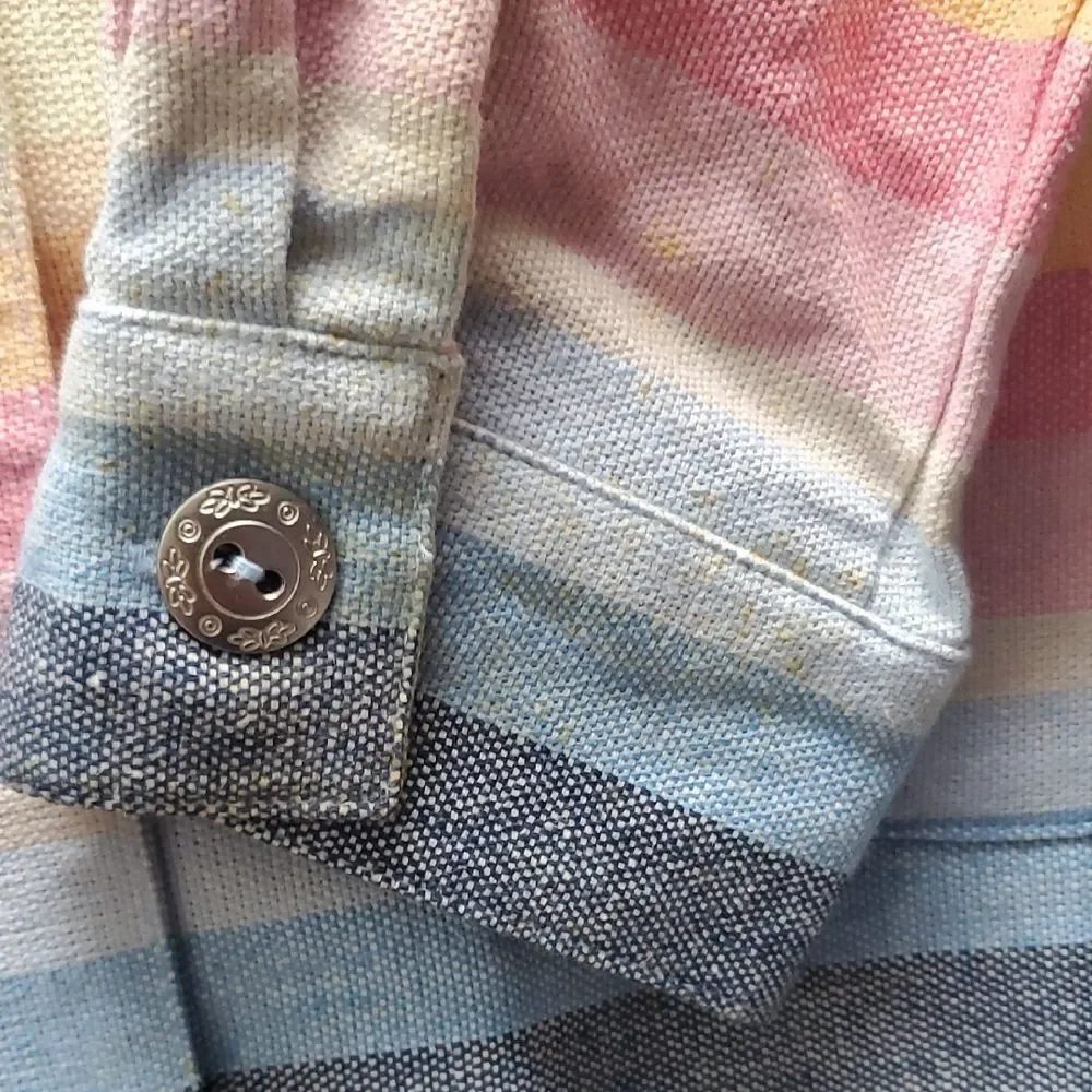 ALFRED DRUNNER | 12 WOMEN'S | JACKET BUTTON DOWN SHIRT  in RAINBOW 19232 29961 - Picture 6 of 16